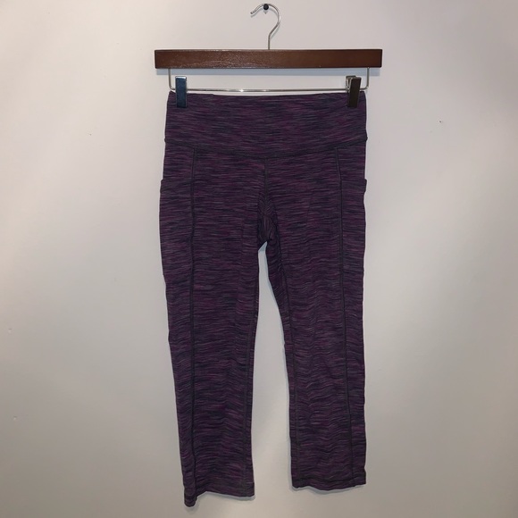 Lucy Pants - Lucy Purple & Gray leggings size S